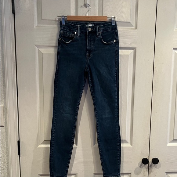 Good American Denim - Good American Midnight Blue Skinny Jeans